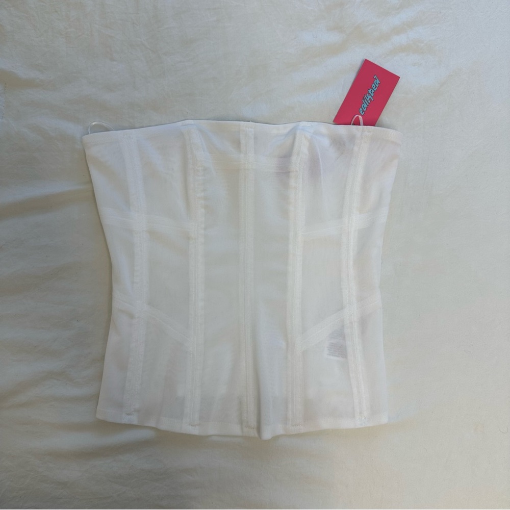 Edikted White Corset Top